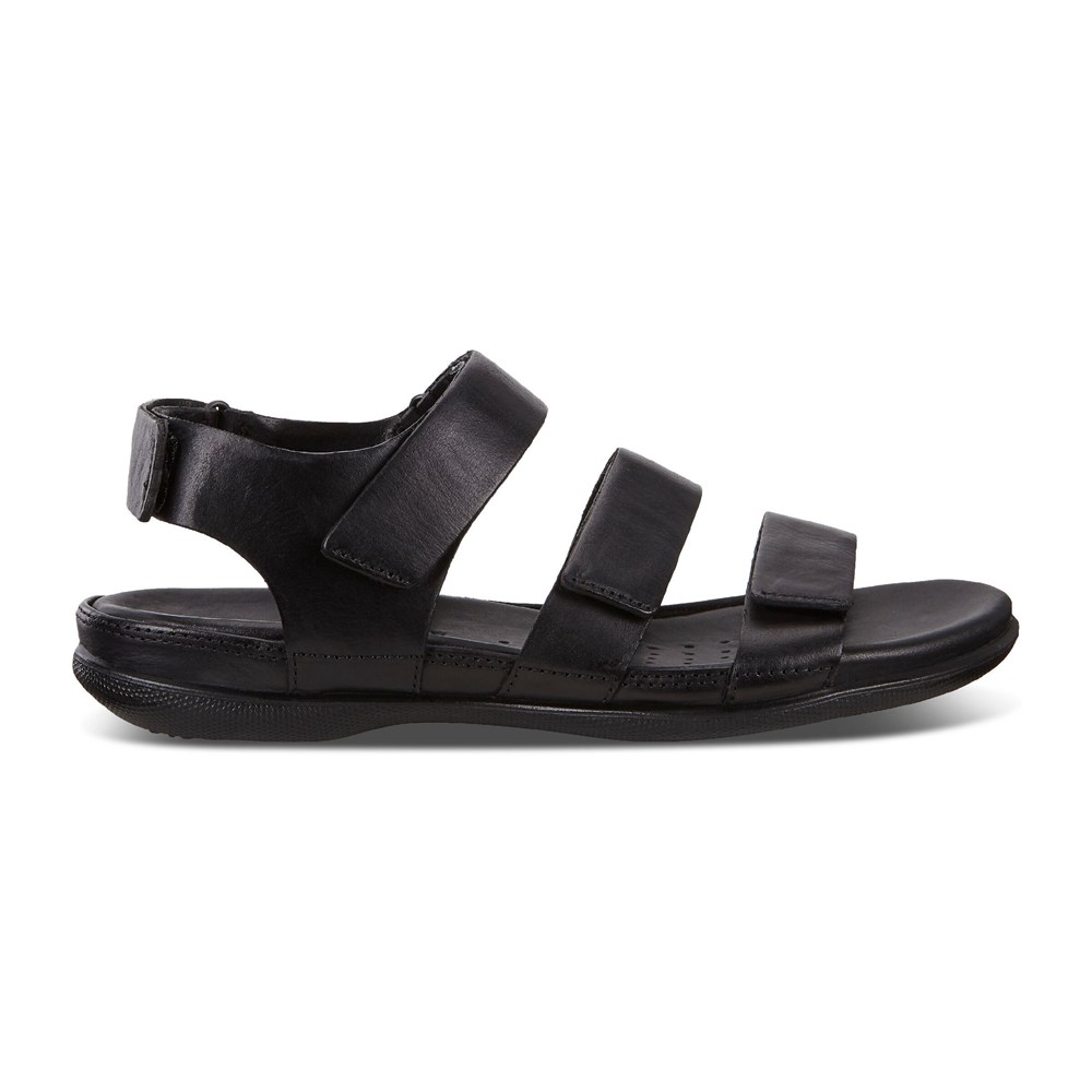 ECCO Womens Sandals Black - Flash Flat - BZS-325098